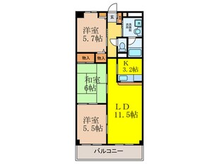 リヴェ－ル茨木の物件間取画像